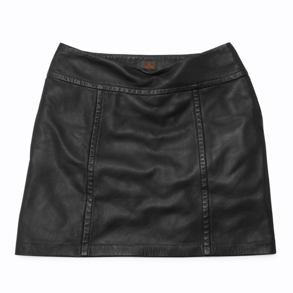 Danier Black Mini Leather Skirt